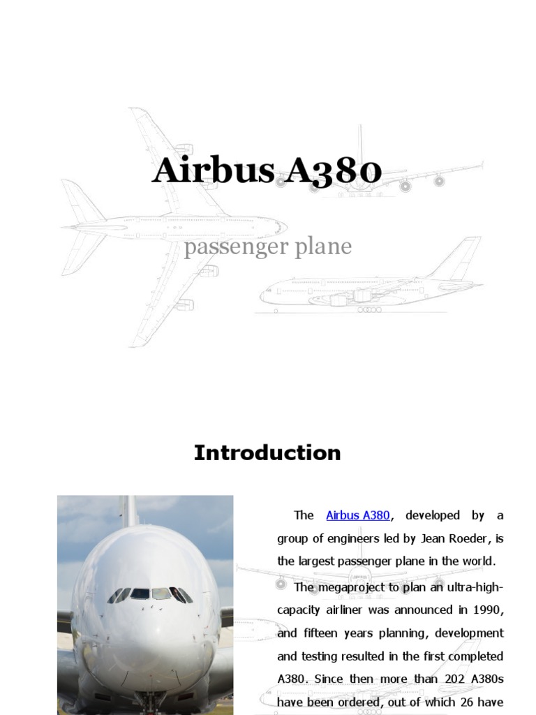 Airbus A380: Passenger Plane | PDF