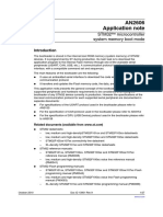 AN2606 Application Note: STM32™ Microcontroller System Memory Boot Mode
