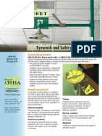 Fact Sheet: Eyewash and Safety Showers