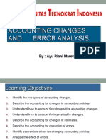 Accounting Changes and Error Analysis