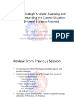 ISIT Strategic Analysis Assessing and Understanding The Current Situation (Internal Business Analysis) PDF