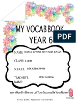 Vocabulary Book (NURUL AFRINA BINTI NOR AZHAR) PDF
