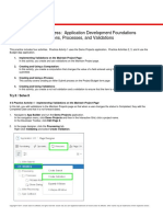 Oracle Application Express: Application Development Foundations 4-3: Adding Computations, Processes, and Validations Practice Activities