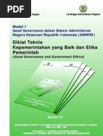 Download Modul 1 Eselon 4 Good Governance by Yopi Pebri SN47014655 doc pdf