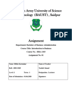 BBA-1103 Assignment 1 (Dibbo-200111045) PDF