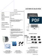 Led WW 50 36led RGB