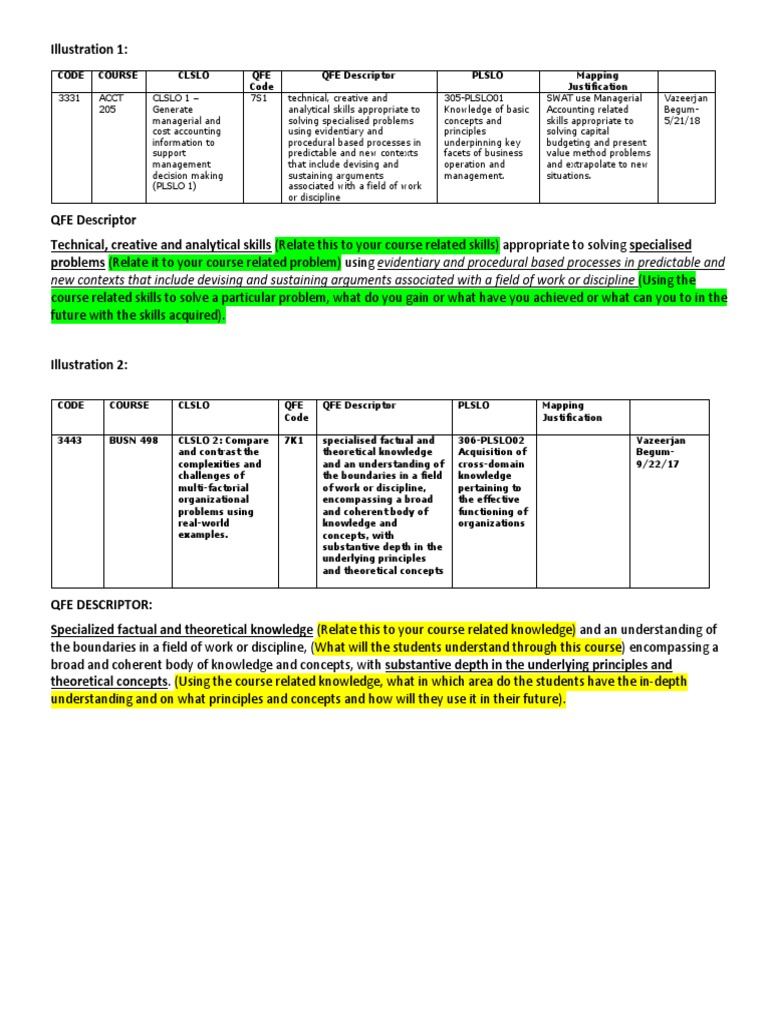 Understanding QFE Descriptors | PDF | Concept | Knowledge