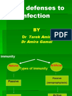 Host Defenses To Infection: Tarek Amin DR Amira Gamal
