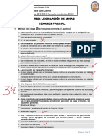 I Examen Parcial: 1. Marque Con Aspa La Respuesta Correcta: (4 Puntos)