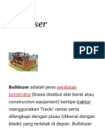 Buldoser - Wikipedia Bahasa Indonesia, Ensiklopedia Bebas PDF