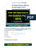 2019 Plant Science JRF