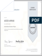 Intermediate Grammar Course Certificate