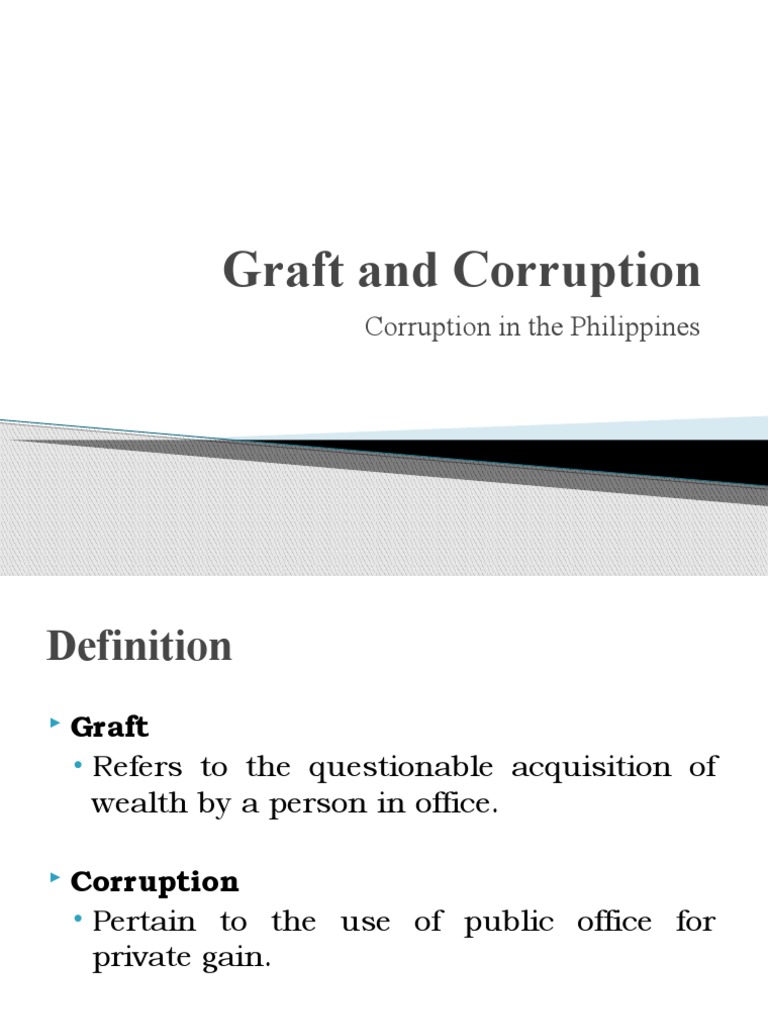 essay about graft and corruption in the philippines