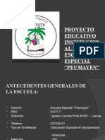 Proyecto Educativo Institucional de Escuela Especial