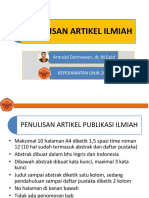 Penulisan Artikel Hasil Penelitian Untuk Publikasi