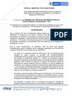 Resolución Icfes 298 - Examen de Validación Del Bachillerato para Los Extranjeros Venezolanos