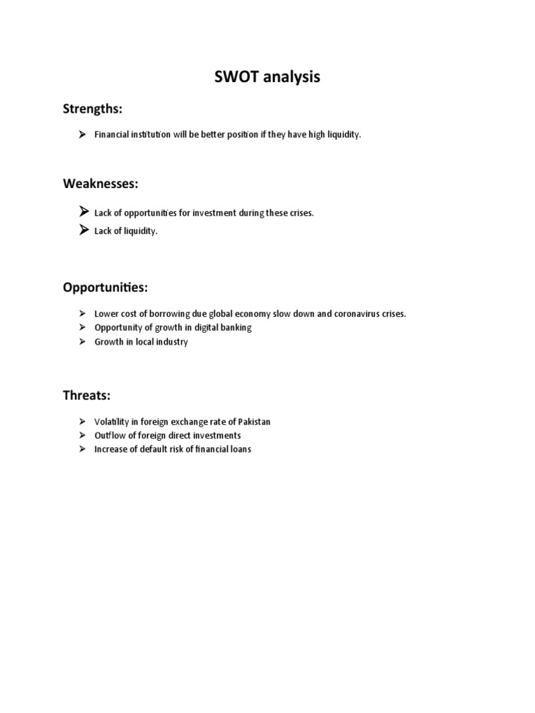 SWOT Analysis | PDF