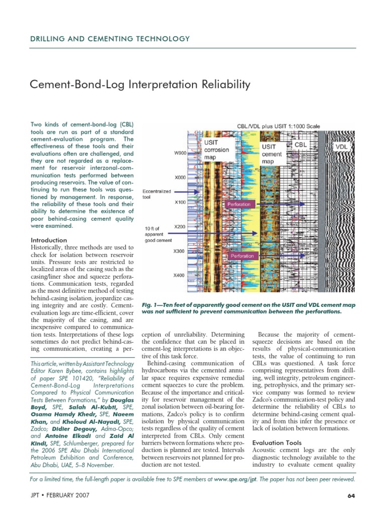 Drilling and Cementing Technology Overvi PDF | PDF | Casing (Borehole ...