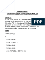 Lab#8 Report: Microprocessor and Microcontroller