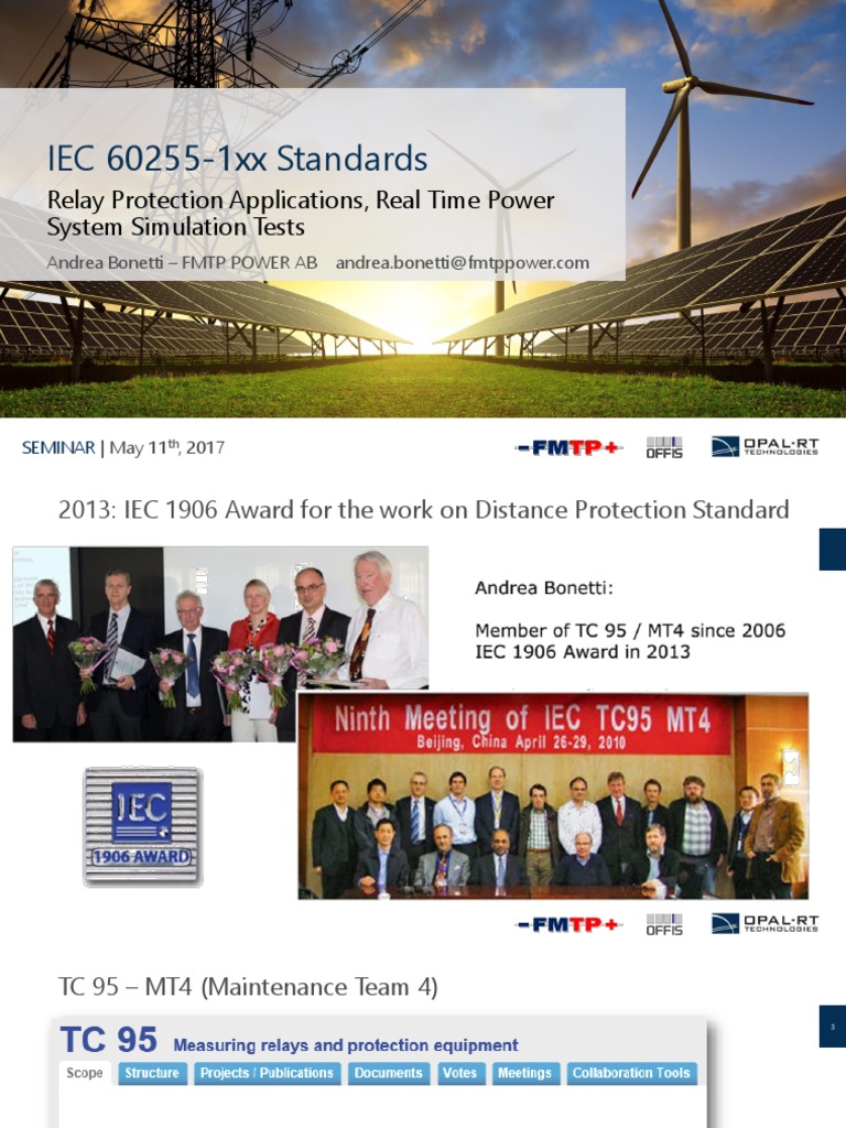 03 IEC 602551xx Standards Relay Protection Applications FMTP PDF