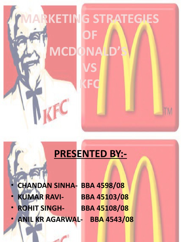 Marketing Strategies OF Mcdonald'S VS KFC | PDF | Pricing | Food And Drink