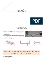 Flexión pura y deformaciones en elementos sometidos a flexión