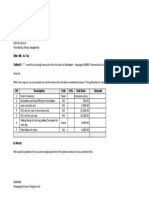 Invoice Forwarding Letter Format