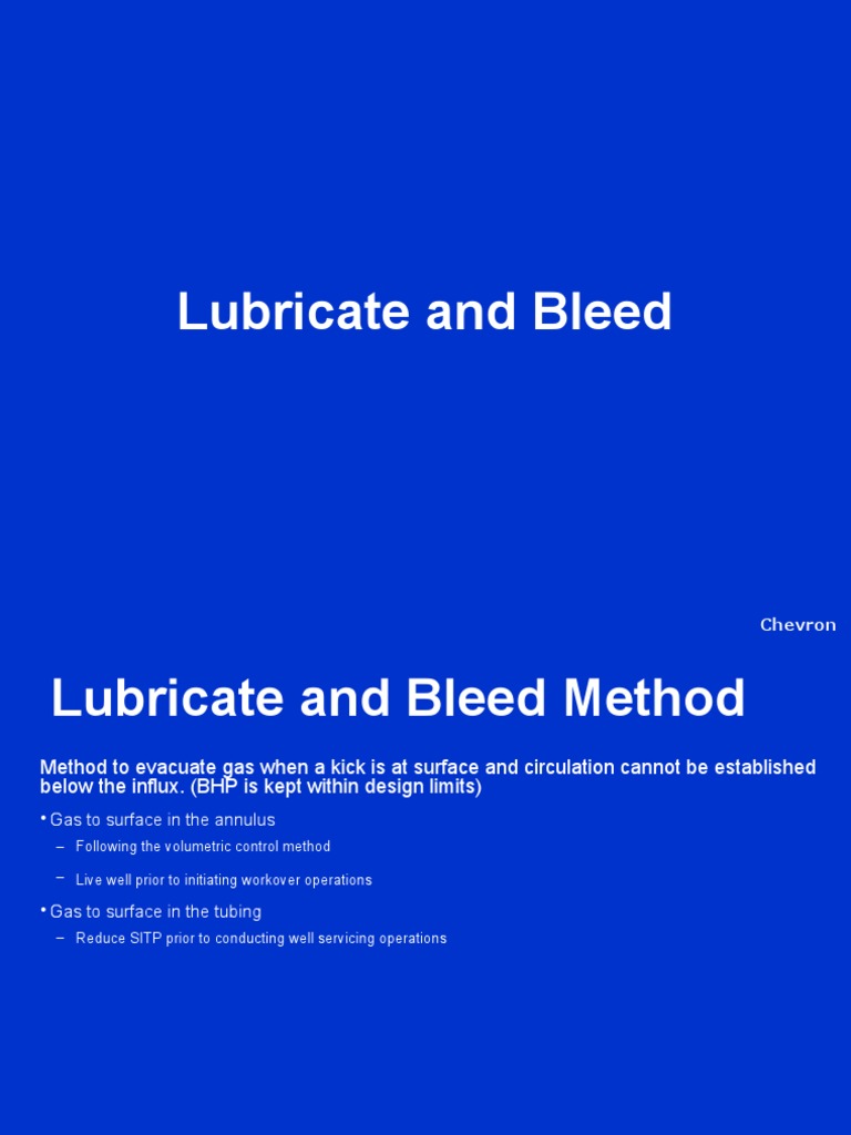 Lubricate and Bleed PDF Gases Chemical Engineering