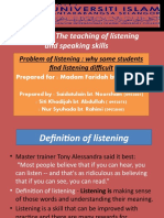 DPES 4103: The Teaching of Listening and Speaking Skills