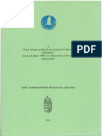 Nem Védett Területek Természeti Értékeinek Feltárása 1999