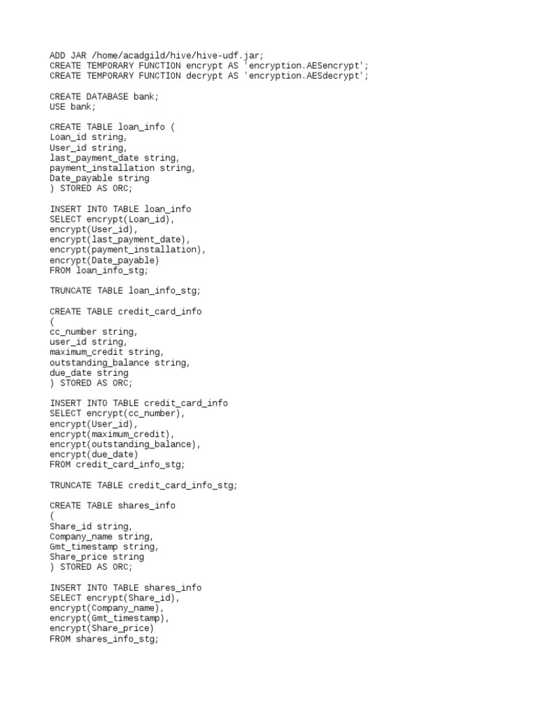 3 Create and Load Core Tables | PDF | Computers