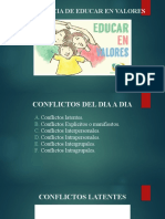 Valores y Resolución de Conflictos en El Área Profesional