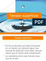 Tensión superficial y capilaridad