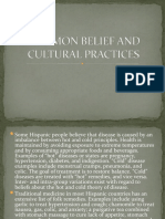 Common Belief and Cultural Practices