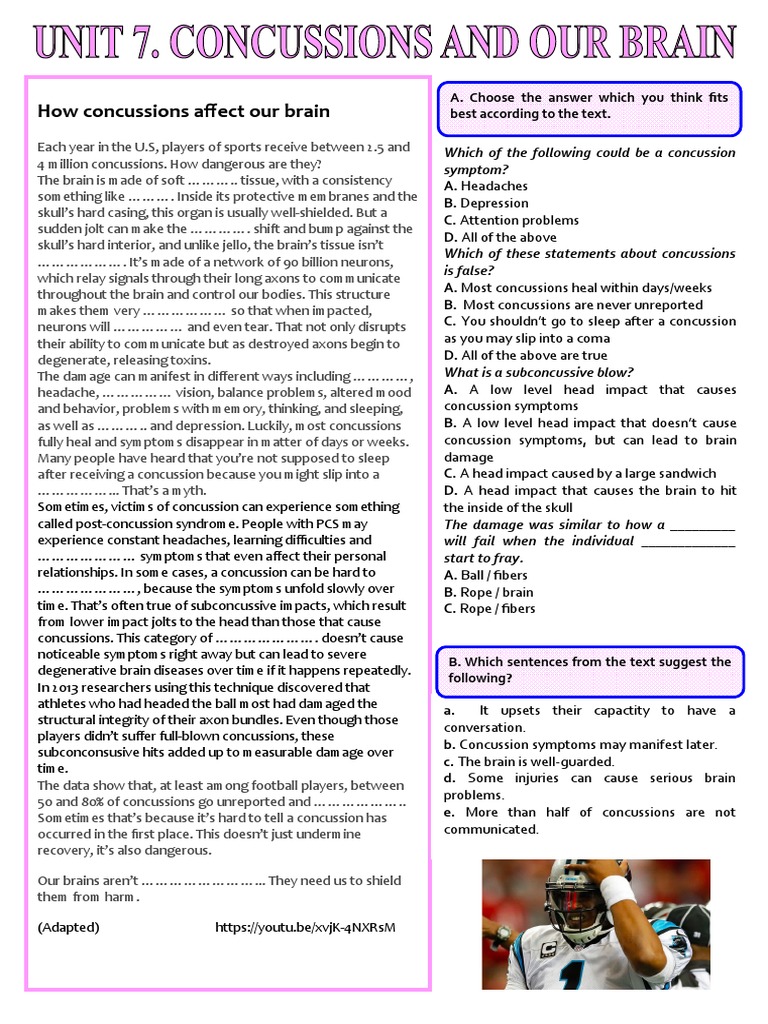 What Happens When You Have A Concussion | PDF | Concussion | Brain