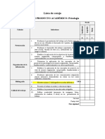 Producto Académico N°01 Lista de Cotejo (1) - PSICOLOGIA