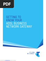 Getting To Know Your: Adsl Business Network Gateway