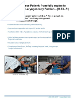 Morbidly Obese Patient: From Fully Supine To Head Elevated Laryngoscopy Postion (H.E.L.P.)