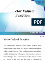 Vector Valued Function