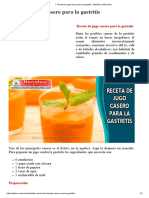 Receta de Jugo Casero para La Gastritis - Bebidas Medicinales