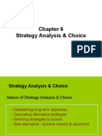 Lecture 6 Strategic Analysis and Choice
