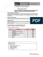 Especificaciones Técnicas de Insumos de Limpieza y Desinfección para El Covid-19