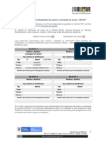 Formato Asignacion-Actualizacion de Usuario y Contrasena de Acceso - Secop I PDF