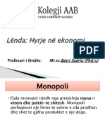 Lënda: Hyrje Në Ekonomi: Profesori I Lëndës