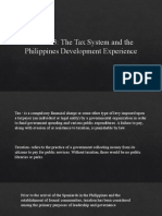 Section 3: The Tax System and The Philippines Development Experience