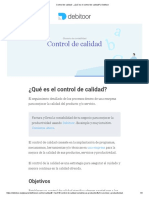 Control de Calidad - ¿Qué Es El Control de Calidad - Debitoor