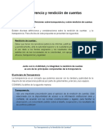 Transparencia y Rendicion de Cuentas