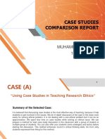 CASE STUDIES COMPARISON REPORT