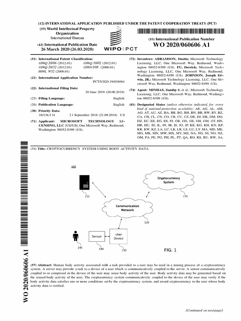 WO2020060606A1 | PDF | Computer Data Storage | Computer Network