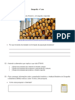 Banco de Questões 2018 GEO 4ºANO Material Até 2017-2